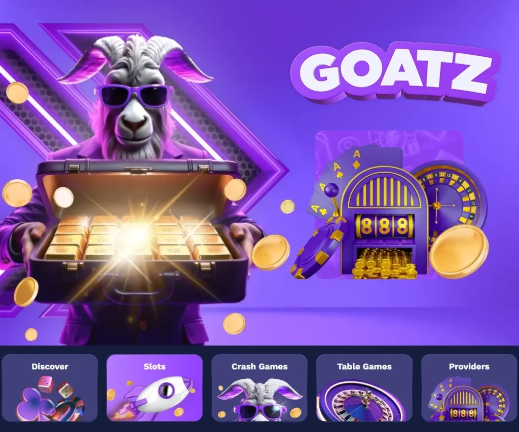 Goatz casinoomtale mobilcasino på en smarttelefon