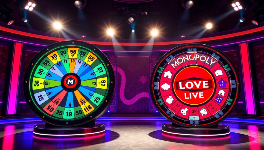 Beste Live Casino Gameshows: Crazy Time vs Monopoly Live