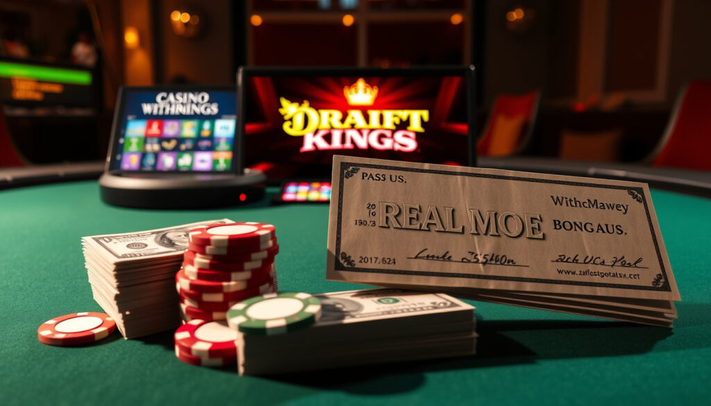 DraftKings Casino: Ekte penger, bonuser og uttak – komplett guide