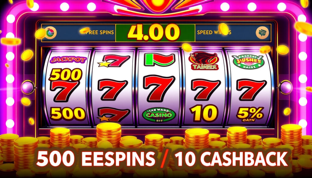 Unlimit Casino: Raske uttak, 500 gratis spinn og 10 % cashback